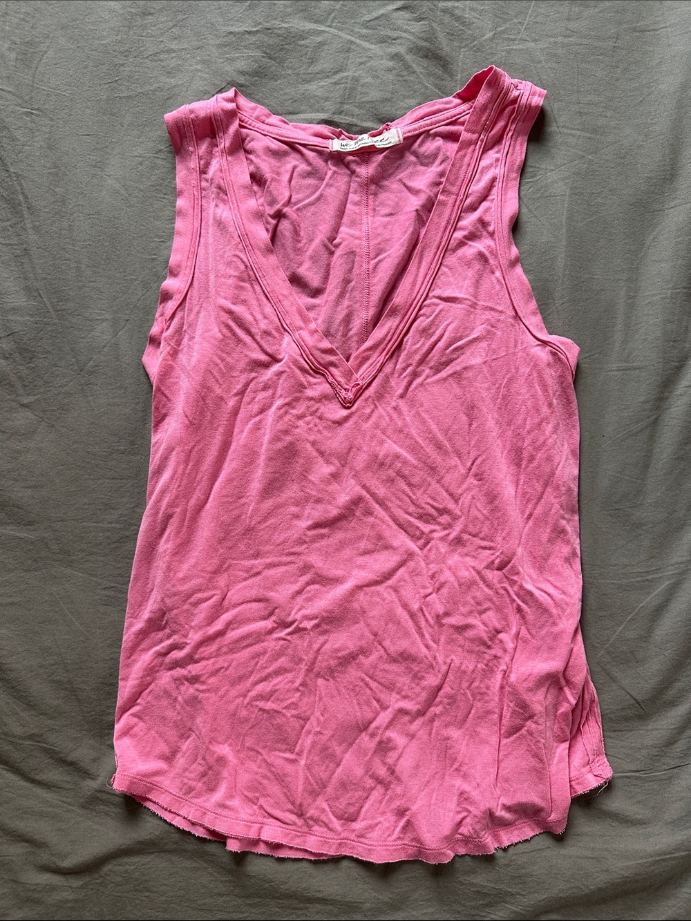 We The Free Pink V-Neck Sleeveless Moondance Tank
